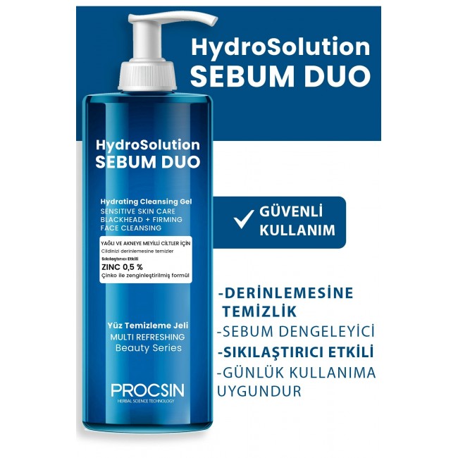 Procsin Hydrosolution Yüz Temizleme Jeli Procsin Hydrosolution Yüz Temizleme Jeli